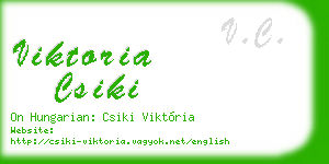 viktoria csiki business card
